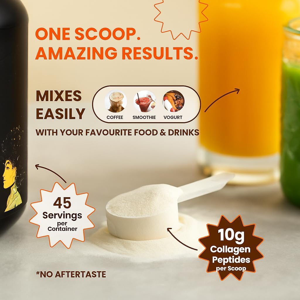 Black Girl Vitamins | Collagen Peptides Powder - Collagen for Skin, Hair & Nails - Unflavoured Hydrolyzed Collagen Powder, Dairy-Free, Gluten-Free Collagen for Women and Men - 16oz