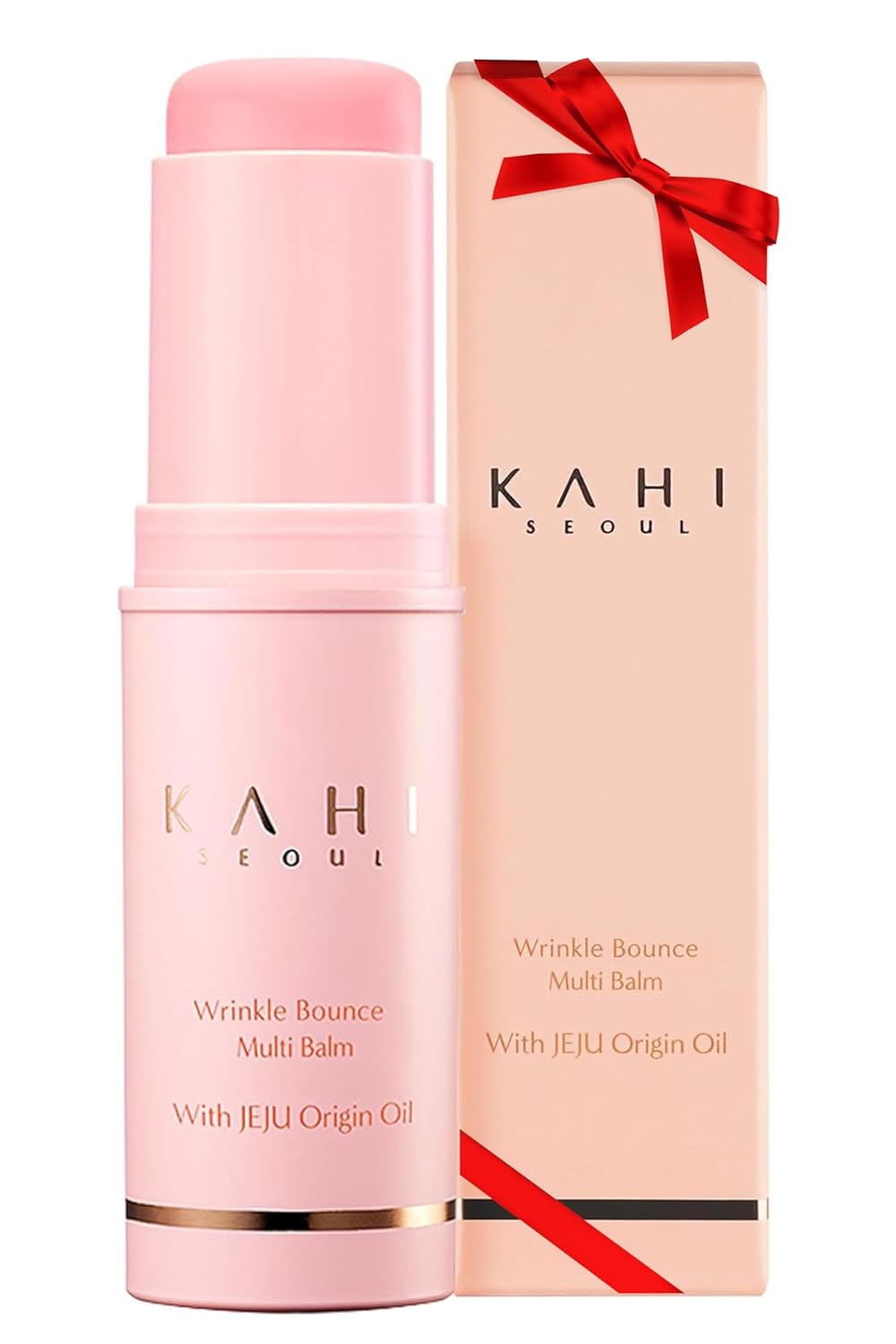 KAHI Wrinkle Bounce Multi Balm Stick | PDRN Collagen Wrinkle Stick | Korean Skin Care |All-in-One Hydrating Lip Balm Eye Cream Neck Cream Make Up Base & Face Mist Moisture Balm