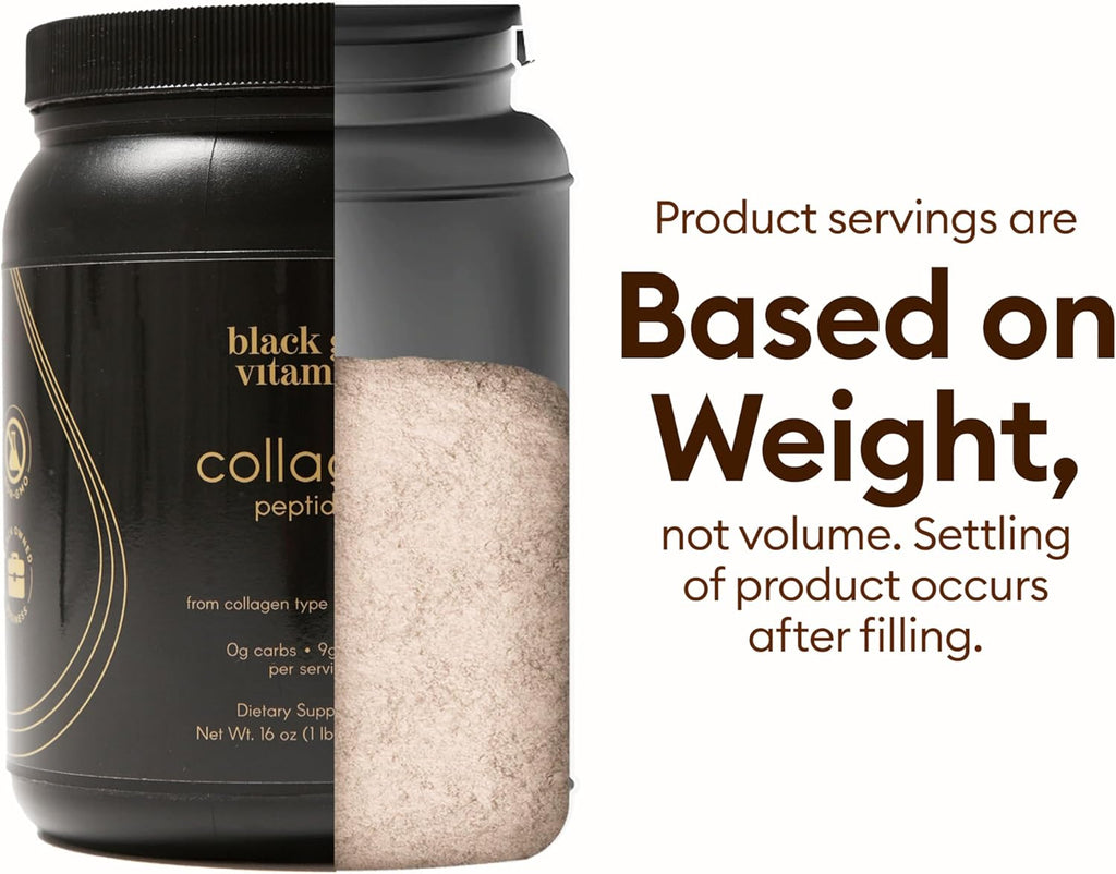 Black Girl Vitamins | Collagen Peptides Powder - Collagen for Skin, Hair & Nails - Unflavoured Hydrolyzed Collagen Powder, Dairy-Free, Gluten-Free Collagen for Women and Men - 16oz