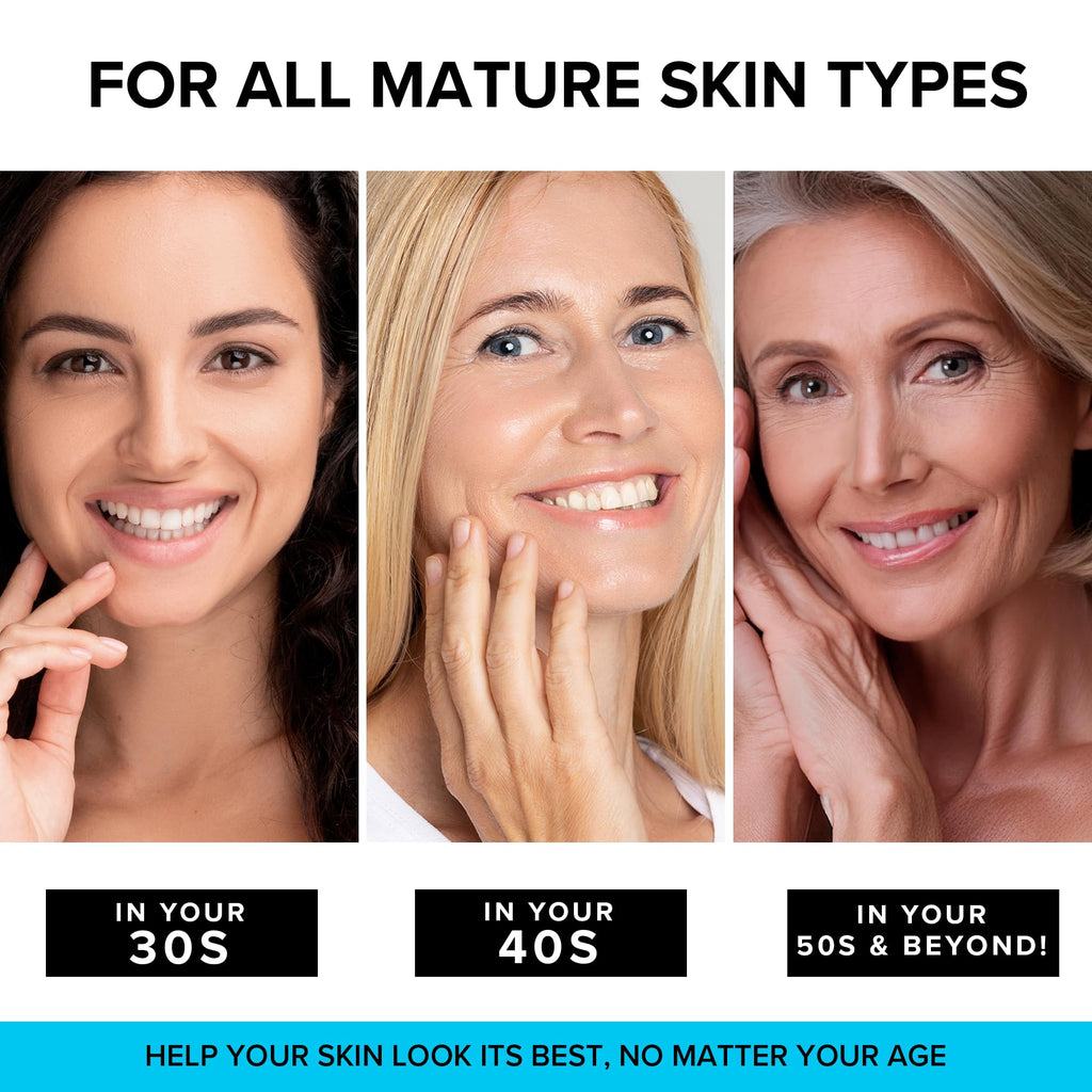 SimplyVital Collagen, Retinol & Hyaluronic Acid Cream - Anti-Aging Face Moisturizer for Face, Firming Skin Care Neck & Décolleté - Made in USA, Daily Moisturizer Face Cream Day & Night - 1.7 fl.oz.